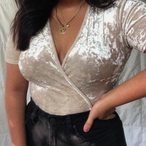 Crushed Velvet Body Suit